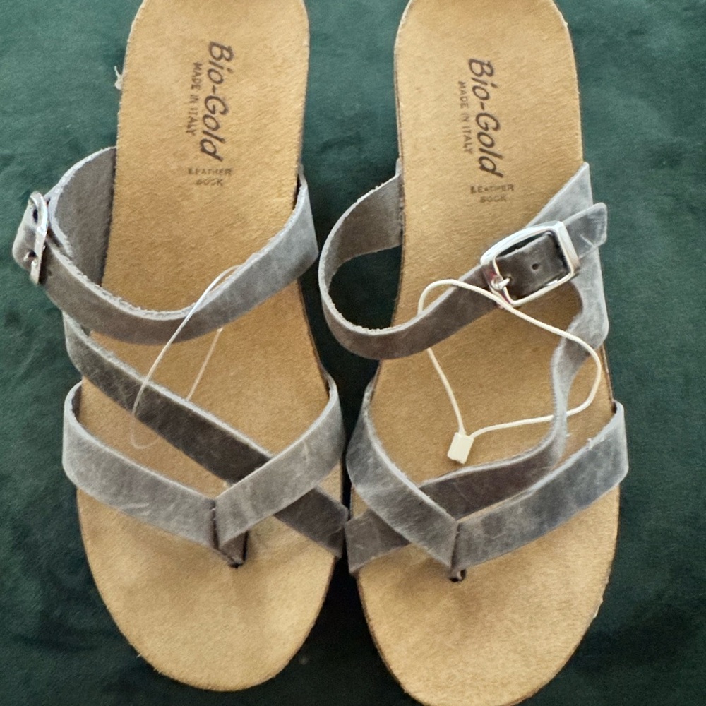 Women's Tan Suede Strappy Sandals